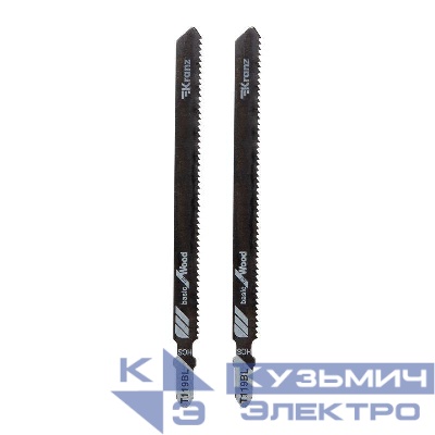 Пилка для электролобзика по дереву T119BL 132мм 12 зубьев на дюйм 4-100мм (уп.2шт) Kranz KR-92-0316