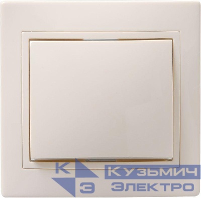 Выключатель 1-кл. СП Кварта 10А IP20 ВС10-1-0-ККм крем. GENERICA EVK10-K33-10-DM