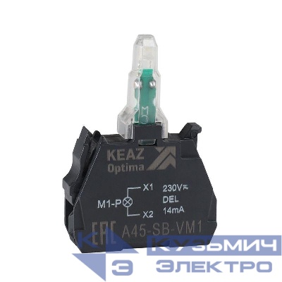 Блок световой OptiSignal D22 A45-SB-VM4 красн. 110-230 В AC/DC с защитой от наводок ZBVM4 КЭАЗ 362251