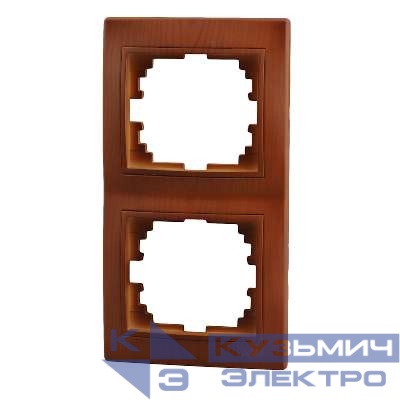 Рамка 2-м Mira вертикал. сосна LEZARD 701-0801-152