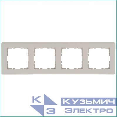 Рамка 4-м G-Flex тауп Jasmart G1104T