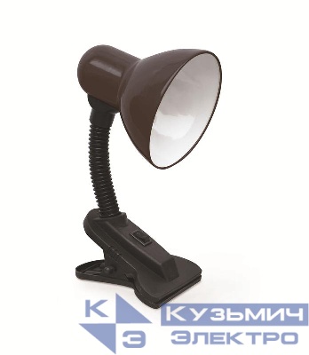 Светильник настольный СНП 21Ч 40Вт E27 230В под лампу на прищепке с подвесом черн. IN HOME 4690612046822