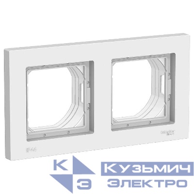 Рамка 2-м AtlasDesign Aqua IP44 бел. SE ATN440102