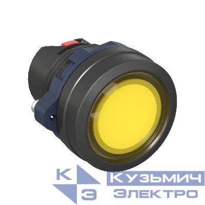 Головка кнопки плоская прозрачная с фиксацией желт. DKC M22P-FLLYP