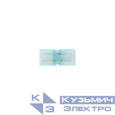 Соединитель контактный прямой UTC-Q220 K12/B67-NNN CLEAR 025 POLYBAG для светодиодных лент 220В 5050 12-14мм 2 контакта прозр. (уп.25шт) Uniel 10970
