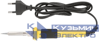 Паяльник 220В керамический нагревательный элемент пластиковая ручка конусное медное жало 50Вт FIT 60493