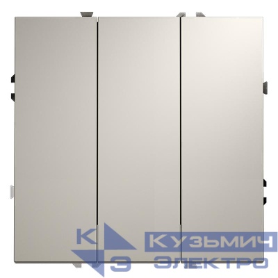 Выключатель 3-кл. СП S70 10А механизм кашемир Voltum VLS030103