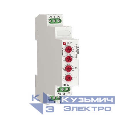 Реле времени RT-2C 12-240В 2 регулир. порога времени 2 исп. конт. PROxima EKF rt-2c-12-240