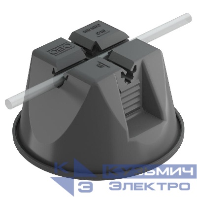 Держатель прутка (круглого проводника) d8-10мм универс. PA/PE/BET черн. OBO 5218700