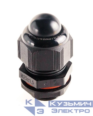 Ввод кабельный взрывозащ. М25х1.5 с уплотнением для небронир. силового кабеля d10-18мм с уплотнит. кольцом и контргайкой полиамид Extherm BM-X6S-LP (DS)