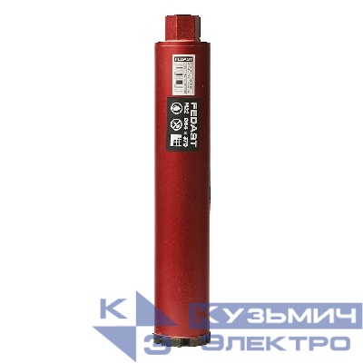 Коронка алмазная для мокрого сверления 66х370 мм, M22 FEDAST
