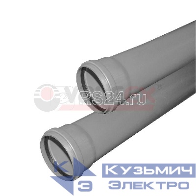 Труба BASE ф32 с раструбом L=3м вн.канализ.толщ.ст.1.8 (6) VALFEX 200320300