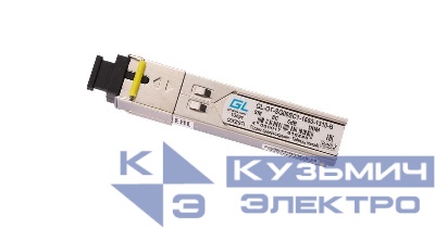 Модуль SFP WDM 155Mb/1.25Gb/s одно волокно SM SC Tx:1550/Rx:1310нм 6дБ до 3км NIKOMAX GL-OT-SG06SC1-1550-1310-B