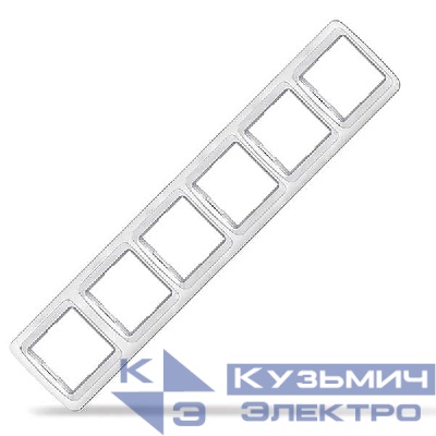 Рамка 6-м Валери горизонт. бел. UNIVersal 1038
