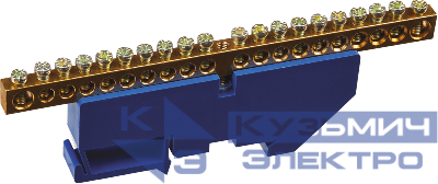 Шина нулевая на DIN-изоляторе 6х9-20 Navigator 71156