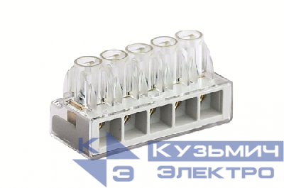 Клемма 5х(2.5-6мм)хпол. винт. п/п DKC B65
