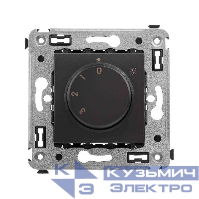 Механизм управления вентиляторами СП Avanti "Черный матовый" DKC 4412173