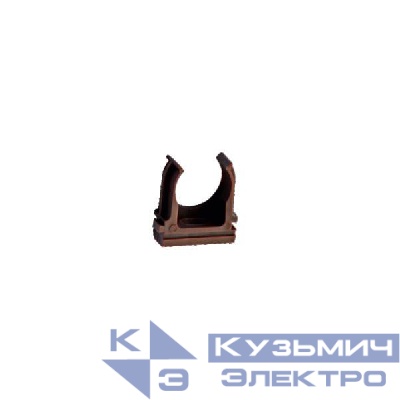 Держатель для труб (клипса) d16мм темн. дерево Урал Пак АТ-90116-010