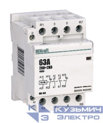 Контактор модульный МК-103 2НО+2НЗ 63А 230В DEKraft 18090DEK