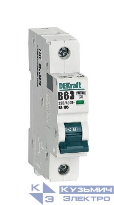 Выключатель автоматический модульный 1п B 50А 10кА ВА-105 DEKraft 13110DEK