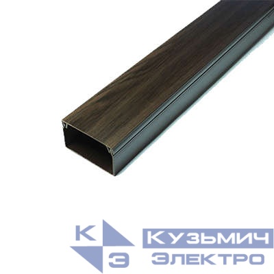 Кабель-канал 40х16 L2000 с двойн. замком пластик венге Урал Пак КК-4840016-048