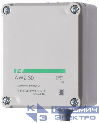 Фотореле AWZ 30 Плюс (выносной фотодатчик монтаж на плоскость 230В 30А 1НО IP40) F&F EA01.001.006