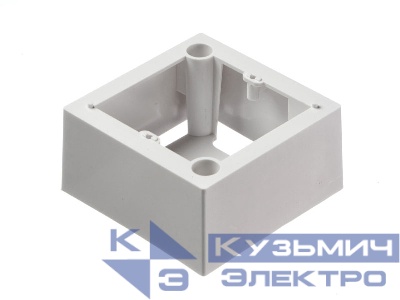 Коробка установочная 80х80х41.2  для накладки французского типа c пластиковыми скобками