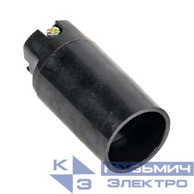 Патрон E14 карболитовый подвесной черн. EKF LHC-E14-s-s