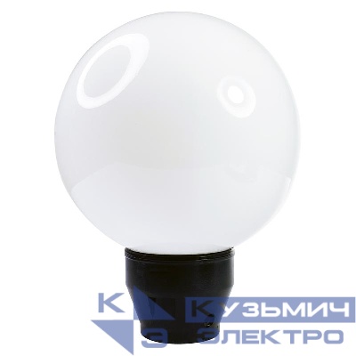 Светильник НТУ 06-40-01 "Шар" 200 Г IP55 опал ПММА/корпус черн. Элетех 1030480229