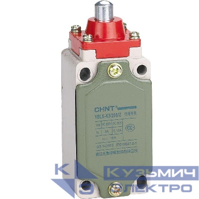 Выключатель путевой YBLX-K3/20S/Z с толкателем CHINT 439025