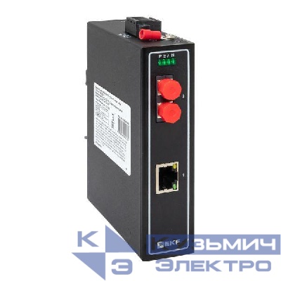 Медиаконвертер 10/100/1000Base-TX в 1000Base-X разъем FC двойн. одномодовое оптоволокно 1310нм TSX EKF TSX-MC-1GX1GT-FC