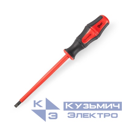 Отвертка диэлектрическая шлицевая 6.5х150 ПРОФИ КВТ 102999