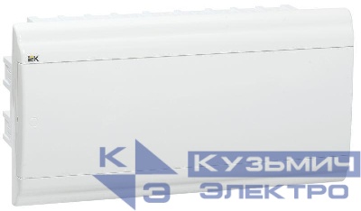 Бокс ЩРВ-П-18 мод. встраив. пластик IP41 PRIME бел. дверь IEK MKP82-V-18-WD-41-10