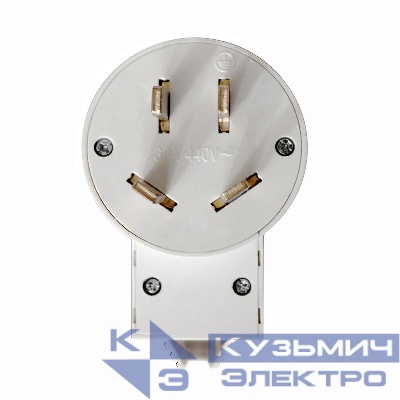 Вилка для плиты 3P+E 32А 440В бел. Universal 5313