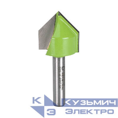 Diamond Industrial Diamond Industrial Фреза пазовая V-образная 90 градусов 25,4x25,4 мм S=8 мм Z=2 DIDFRV82525