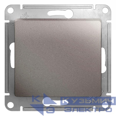 Переключатель проходной 1-кл. СП Glossa 10А IP20 (сх. 6) 10AX механизм платина SE GSL001261