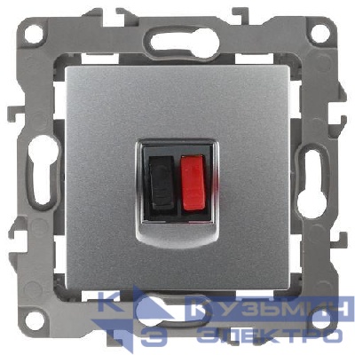 Розетка аудио 12-3111-03 алюм. ЭРА Б0027453