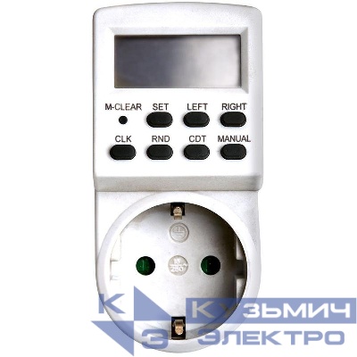 Розетка с таймером (недельная) 3600Вт/16А 230В TM24 FERON 23257