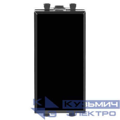 Кнопка модульная 1мод. Avanti "Черный квадрат" 16А черн. DKC 4402151