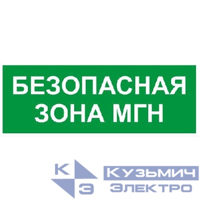 Этикетка самоклеящаяся INFO-SSA-124 350х130мм Безопасная зона МГН SSA-101/DPA-301 ЭРА Б0064724