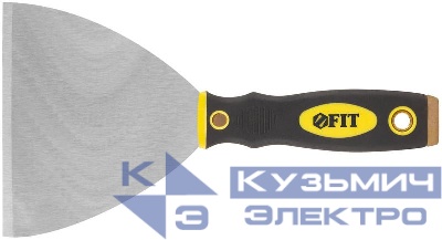 Шпатель для удаления ржавчины профи толщ. лезвия 1мм двухкомп. ручка сметал. бойком 5дюйм (125мм) FIT 06675