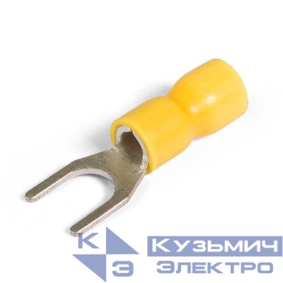 Наконечник кабельный вилочный изолированный НВИ 6.0-6 EasyFix КВТ 90905