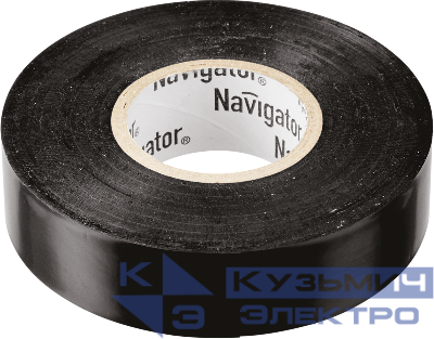 Изолента ПВХ 15мм (рул.10м) черн. NIT-B15-10/BL Navigator 71229