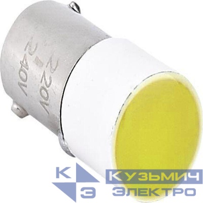 Лампа BA9s для NP2 AC/DC24В (LED) (R) желт. CHINT 576748