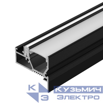 Профиль STRETCH-20-WALL-D-SIDE-2000 BLACK L2000 алюм. Arlight 042947