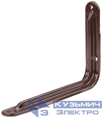 Уголок-кронштейн усиленный 160х250мм (1.0мм) корич. FIT 65968