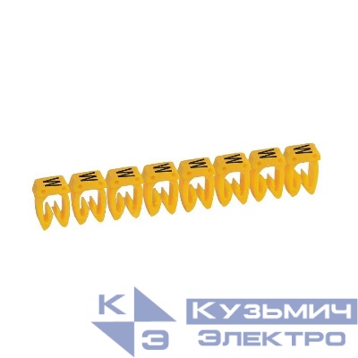 Маркер каб. 0.15-0.5кв.мм CAB3 "W" черн. на желт. фоне (уп.300шт) Leg 038132