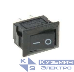Выключатель клавишный 250В 3А (2с) ON-OFF черн. Micro (RWB-101) Rexant 36-2010