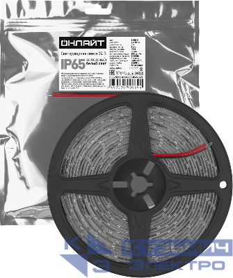 Лента светодиодная 90 669 OLS-2835CW120-9.6-IP65-24V (уп.5м) ОНЛАЙТ 90669