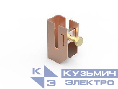 Держатель полосы с болтом медь DKC ND2312CU